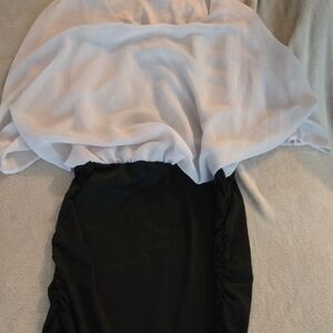 Elegant Black and White Women's Skirt